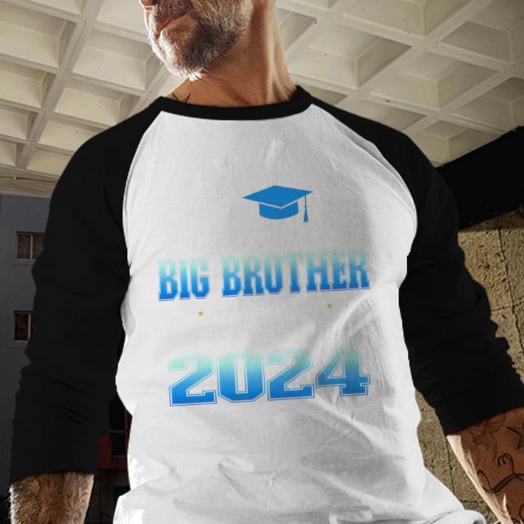 Proud Big Brother Of 5th Grade Graduate 2024 Graduation Baseball Raglan Shirt