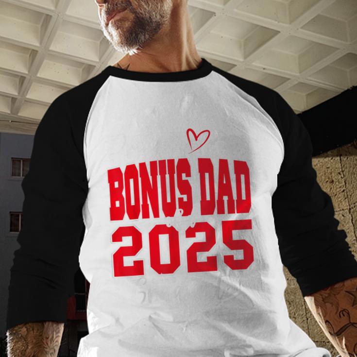 Proud Bonus Dad Of a Class Of 2025 Graduate Graduation Baseball Raglan Shirt