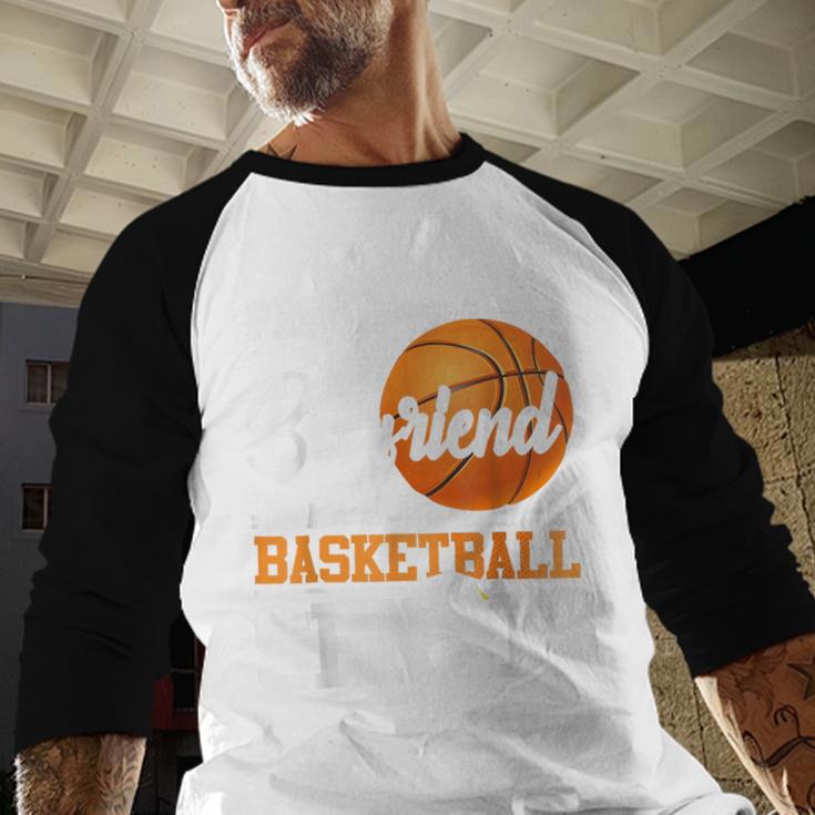 Proud Boyfriend Of A 2025 Senior Graduation Basketball Baseball Raglan Shirt