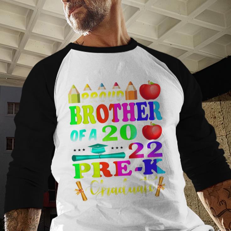 Proud Brother Of 2022 Pre K Graduate Graduation Baseball Raglan Shirt