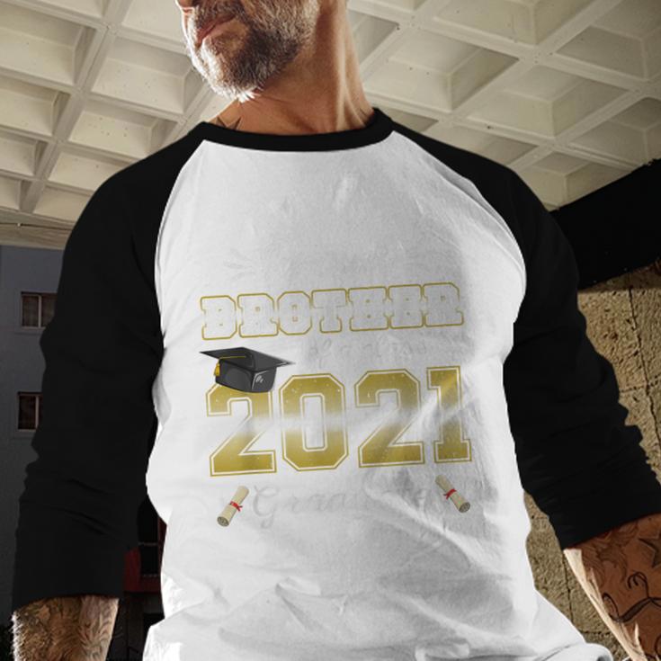 Proud Brother Class Of 2021 Graduate Senior 21 Graduation Baseball Raglan Shirt