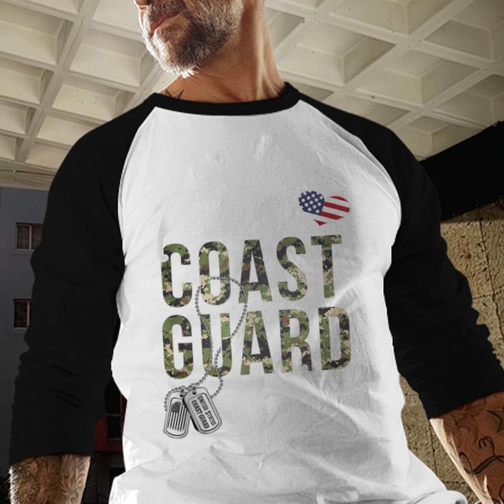 Proud Coast Guard Sister US Coast Guard Graduation Sister Baseball Raglan Shirt