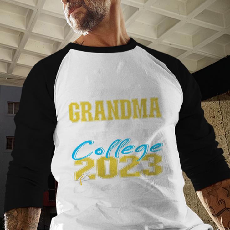 Proud Grandma Of 2023 College Graduate Family 23 Graduation Baseball Raglan Shirt