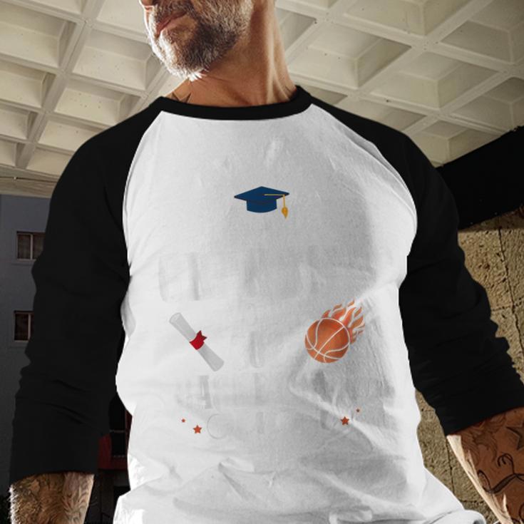Proud Grandma Of 2025 Basketball Senior Graduation Day Baseball Raglan Shirt