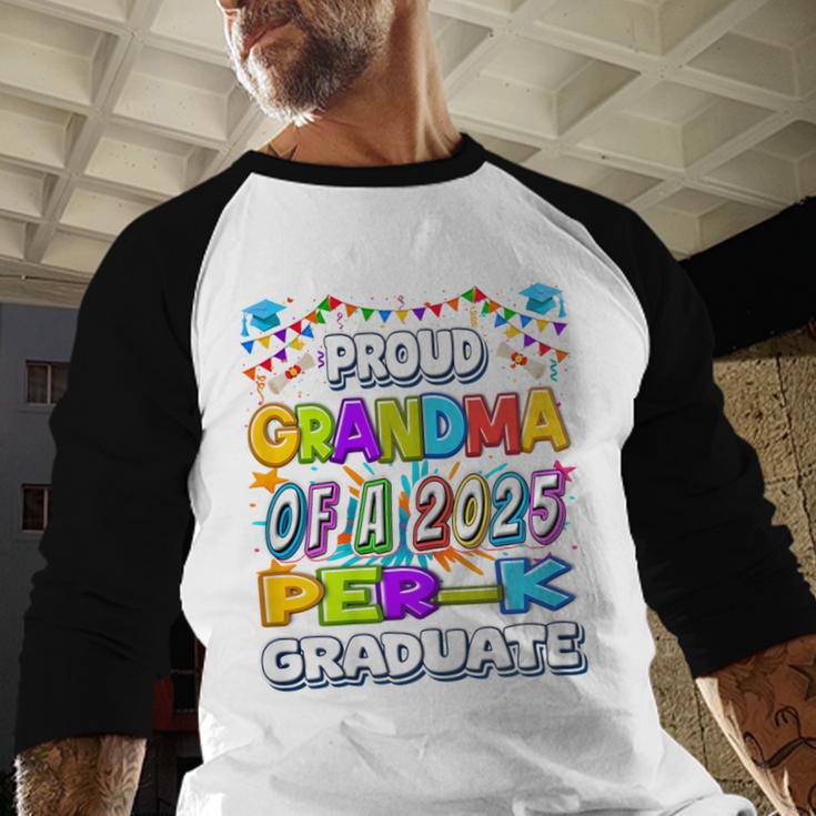 Proud GRANDMA Of a 2025 PRE-K Graduate -Graduation Baseball Raglan Shirt