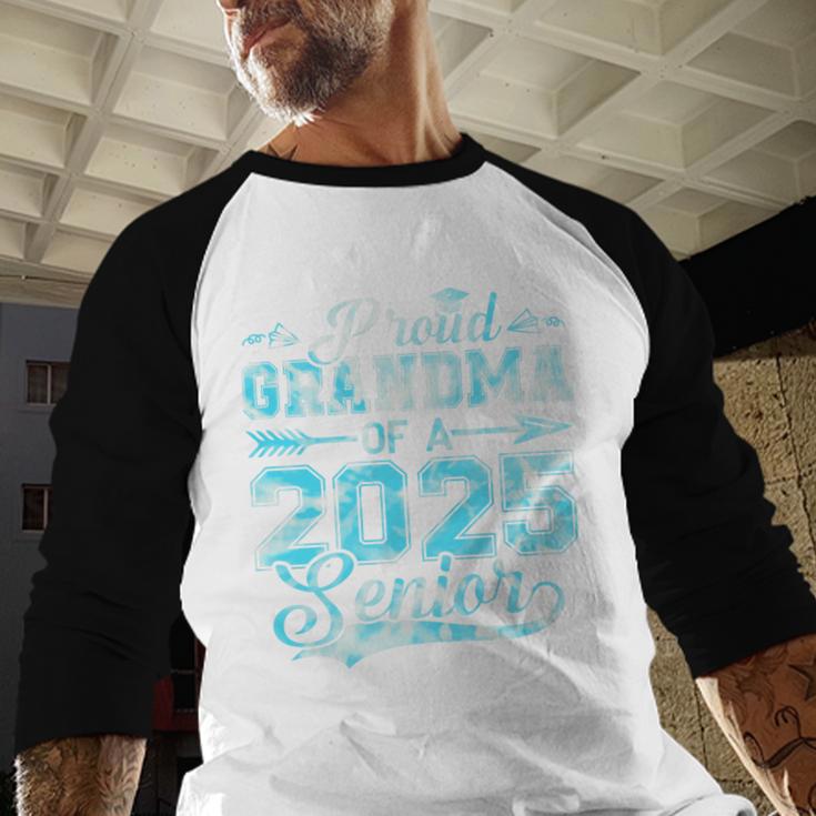 Proud Grandma Of a 2025 Senior Graduate Graduation Premium Baseball Raglan Shirt Proud Grandma Of a 2025 Senior Graduate Graduation Premium Baseball Raglan Shirt