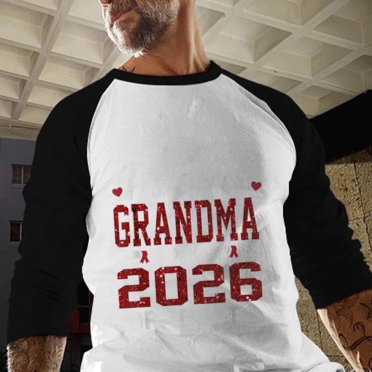 Proud Grandma Of A 2026 Graduate Class Of Graduation Baseball Raglan Shirt