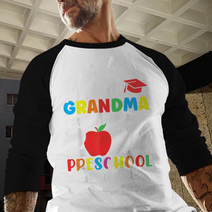 Proud Grandma Of Class Of 2024 Preschool Graduate Graduation Baseball Raglan Shirt