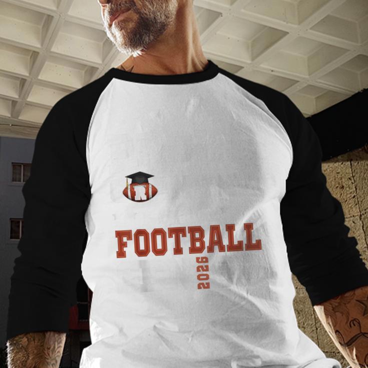 Proud Grandma Of a Football Senior 2026 Graduation Baseball Raglan Shirt