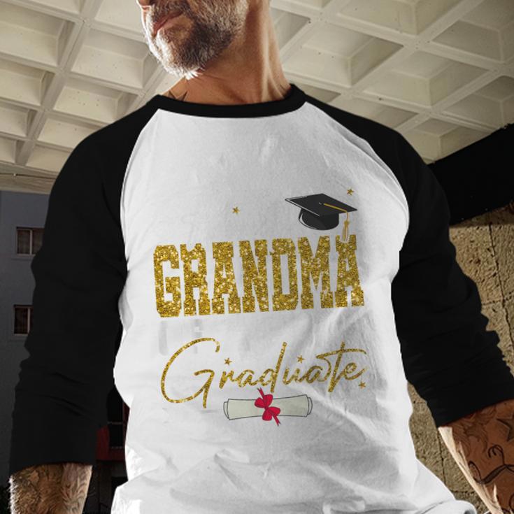 Proud Grandma Of Senior 2026 Graduate Family Graduation 2026 Baseball Raglan Shirt