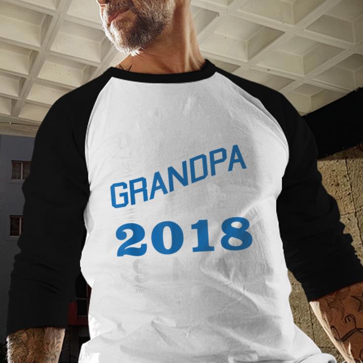Proud Grandpa Of 2018 Senior T-Shirt Student Graduation Baseball Raglan Shirt