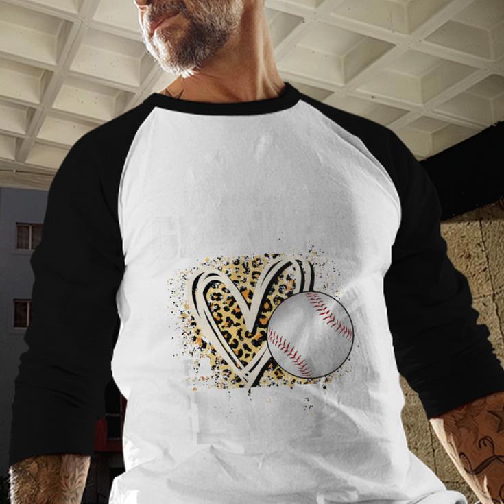Proud Grandpa Of A 2026 Senior Baseball Graduation Leopard Baseball Raglan Shirt