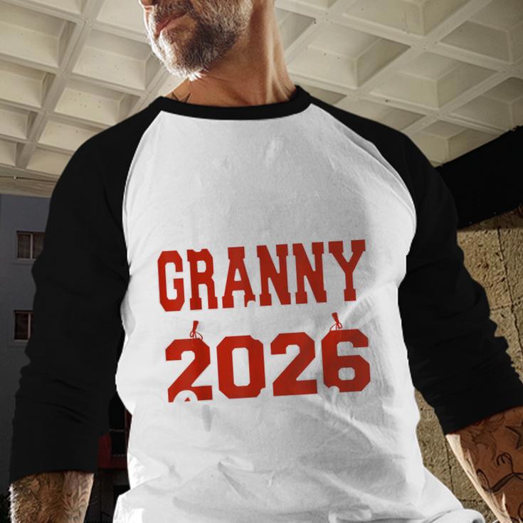 Proud Granny Of A Class Of 2026 Graduate Senior Graduation Baseball Raglan Shirt