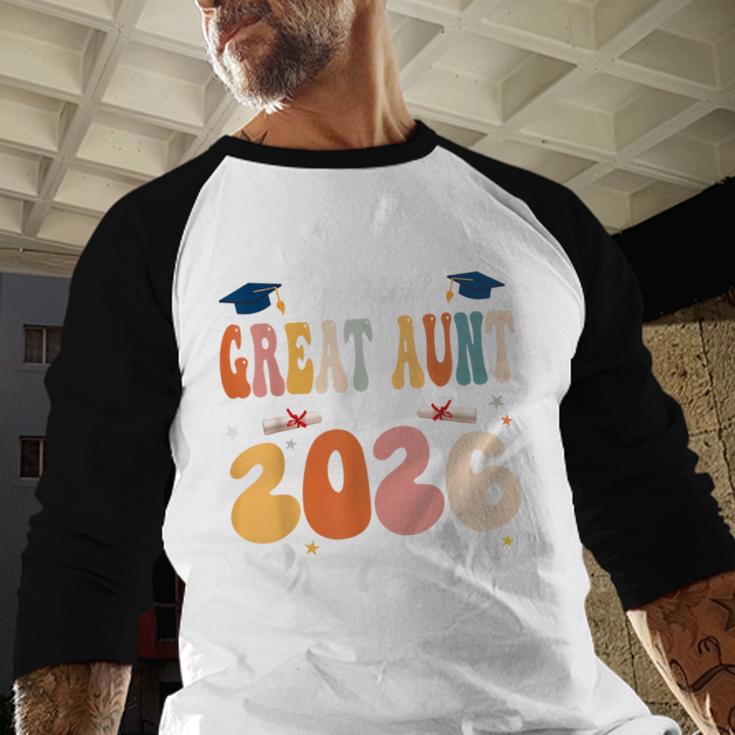 Proud Great Aunt Of a Class Of 2026 Graduate Graduation Baseball Raglan Shirt