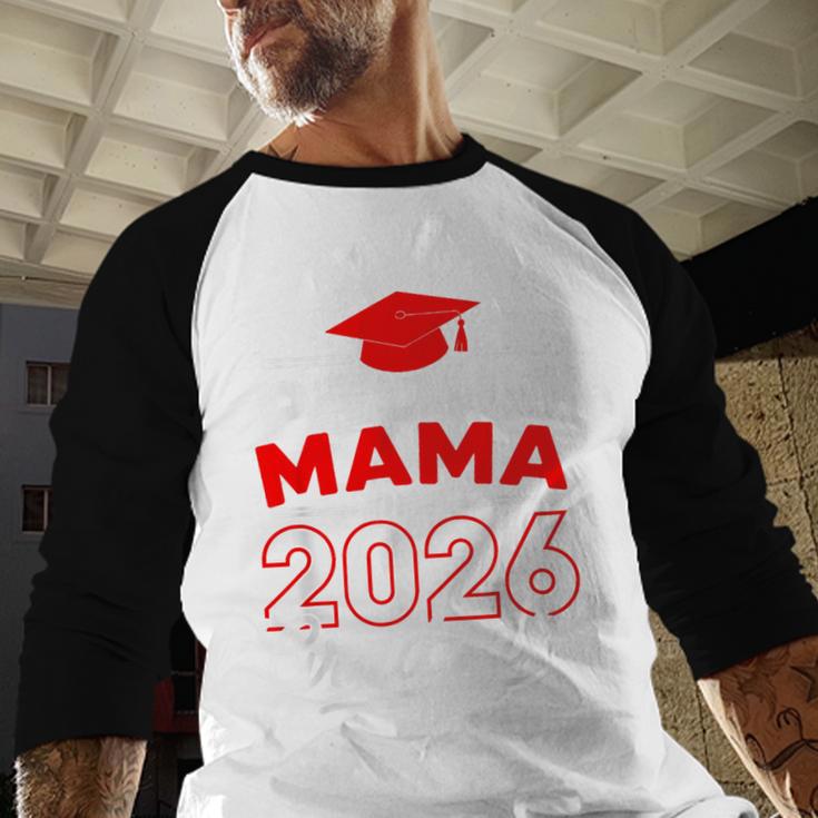 Proud Mama Of A 2026 Graduate Class Of 2026 Mom Graduation Baseball Raglan Shirt