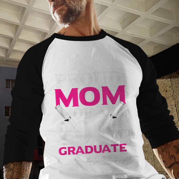 Proud Mom Of 2019 Graduate Class 2019 Tshirt Graduation Baseball Raglan Shirt