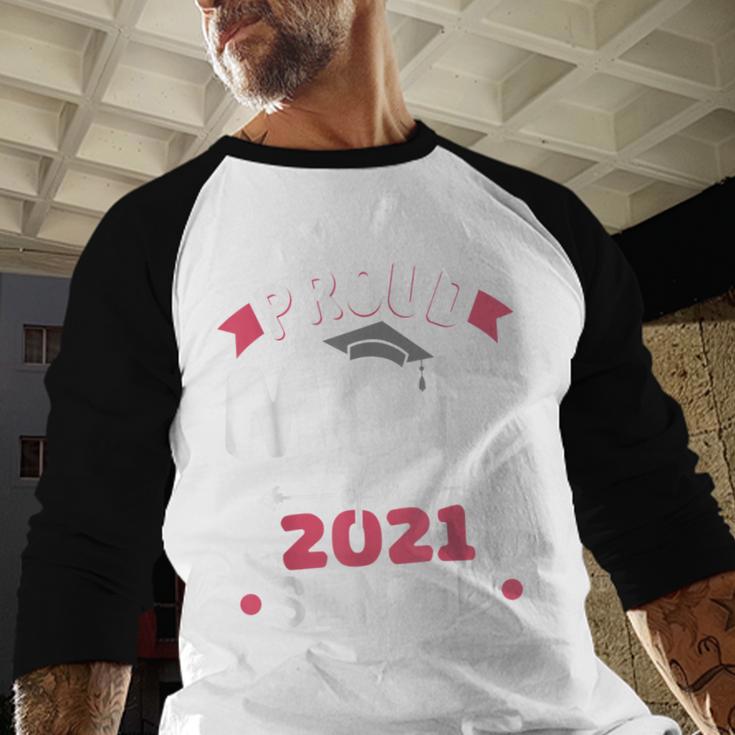 Proud Mom Of a 2021 Senior Year School Graduation Party Baseball Raglan Shirt
