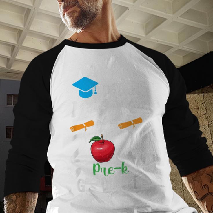 Proud Mom Of 2022 Pre K Graduate Graduation Baseball Raglan Shirt