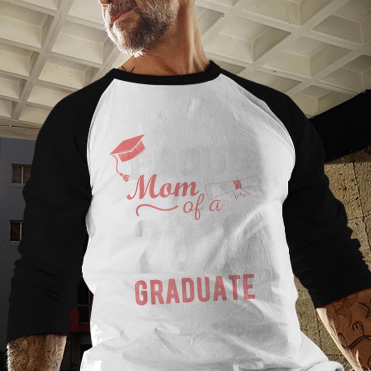 Proud Mom Of A Class 2018 Graduate Graduation Shirt Baseball Raglan Shirt
