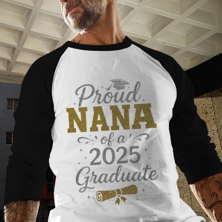 Proud Nana Of a 2025 Graduate Senior Graduation Women Premium Tri-Blend Baseball Raglan Shirt