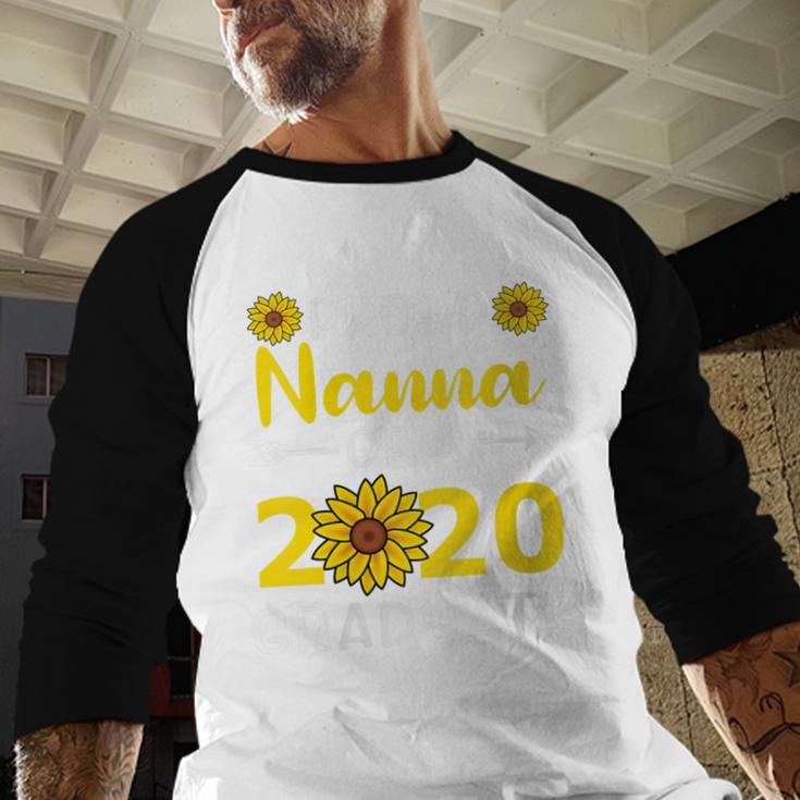 Proud Nanna Of 2020 Graduate Class Of 2020 Graduation Baseball Raglan Shirt