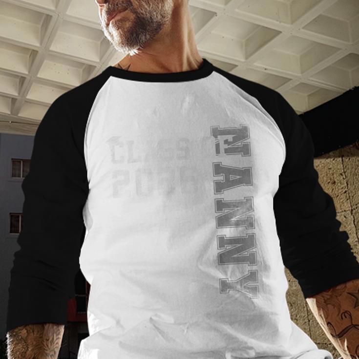 Proud Nanny Of A 2026 Graduate Grad Senior Graduation Baseball Raglan Shirt