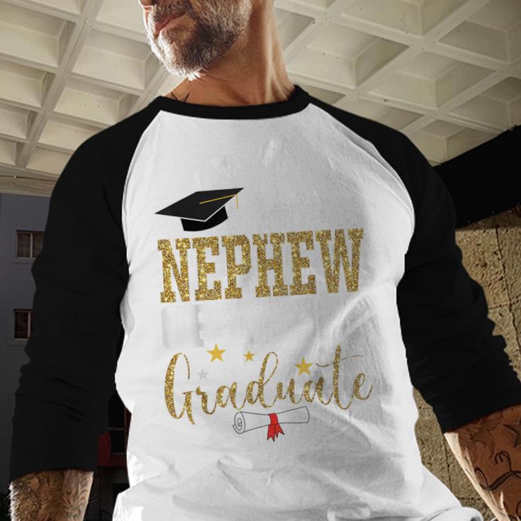 Proud Nephew Of A 2025 Graduate Nephew Graduation 2025 Baseball Raglan Shirt