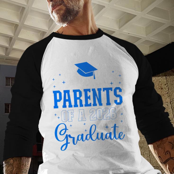 Proud Parents Of a Class Of 2026 Graduate For Graduation Baseball Raglan Shirt