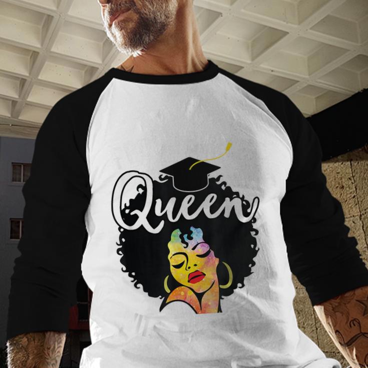 Proud Queen PhD Doctorate Degree Graduation Woman Girl Baseball Raglan Shirt