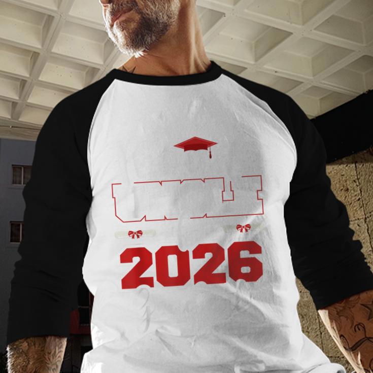 Proud Uncle Of A 2026 Graduate Senior Family Graduation Baseball Raglan Shirt