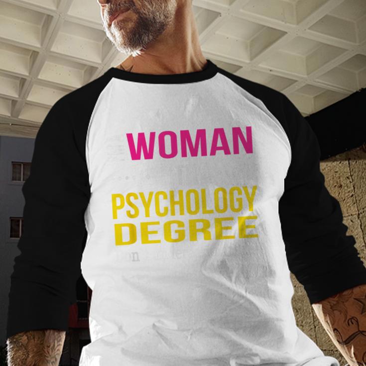Psychology Degree Major Graduation 2024 Psychologist PsyD Baseball Raglan Shirt