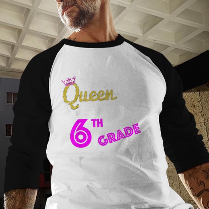 Queen 6th Grade Graduation For Girls Baseball Raglan Shirt