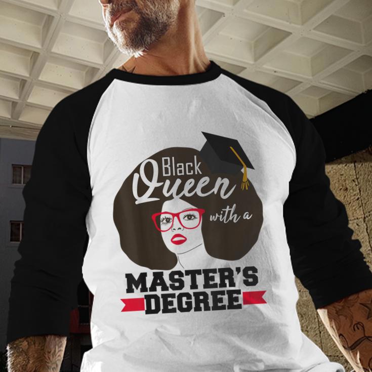 Queen Masters Degree Graduation Social Work MSW MPH Baseball Raglan Shirt
