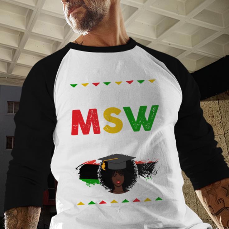 Queen MSW Social Work Grads Masters Graduation Baseball Raglan Shirt