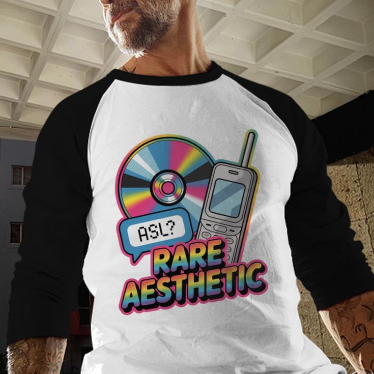Rare Aesthetic Retro Nostalgia Y2K Vibes Baseball Raglan Shirt Rare Aesthetic Retro Nostalgia Y2K Vibes Baseball Raglan Shirt