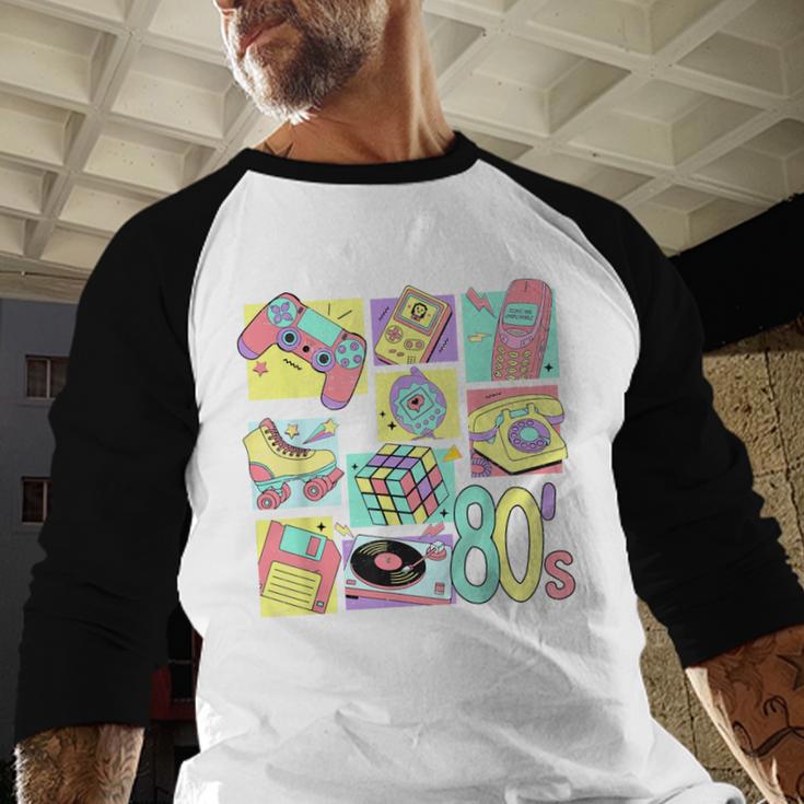 Retro 80s Nostalgia 1980s Throwback Party Costume Baseball Raglan Shirt Retro 80s Nostalgia 1980s Throwback Party Costume Baseball Raglan Shirt