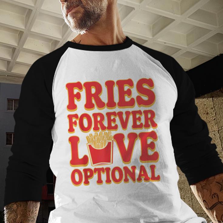 Retro Fast Food Nostalgia Vintage Diner Fries Shakes Burgers Baseball Raglan Shirt