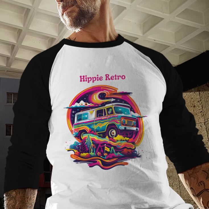 Retro Graphic Print With a Touch Of Nostalgia Baseball Raglan Shirt