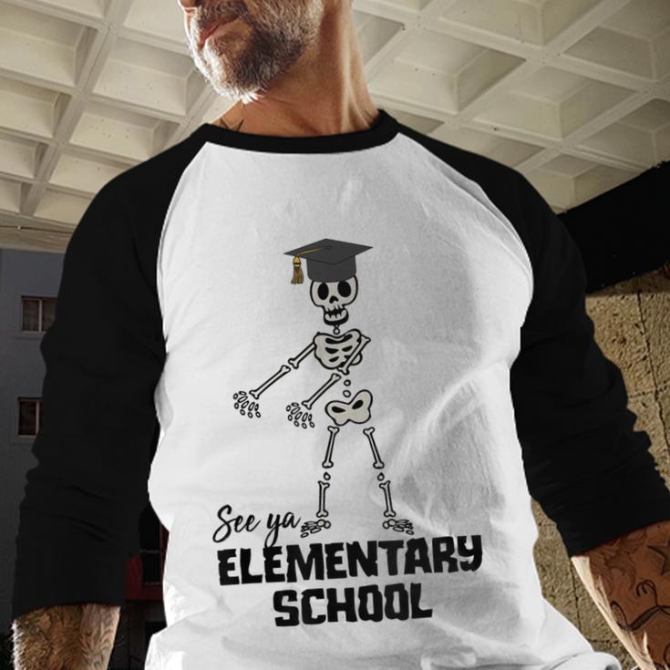 See Ya Elementary School Shirt Cool Graduation Tee Baseball Raglan Shirt