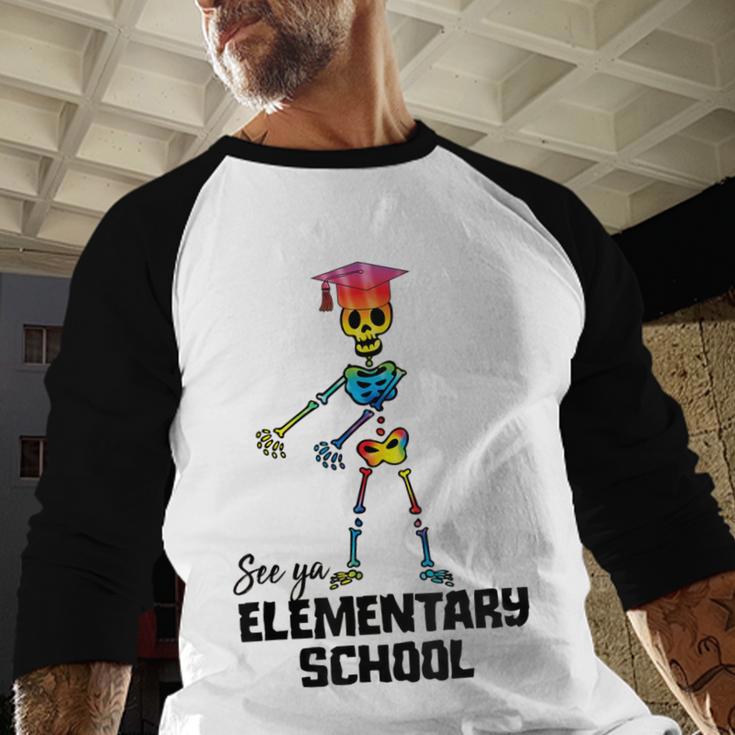 See Ya Elementary School Shirt Tie Dye Graduation Tee Baseball Raglan Shirt