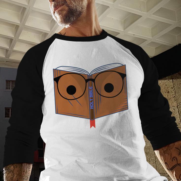 Seminary Grad Graduation Bible Theology Nerd Premium Baseball Raglan Shirt