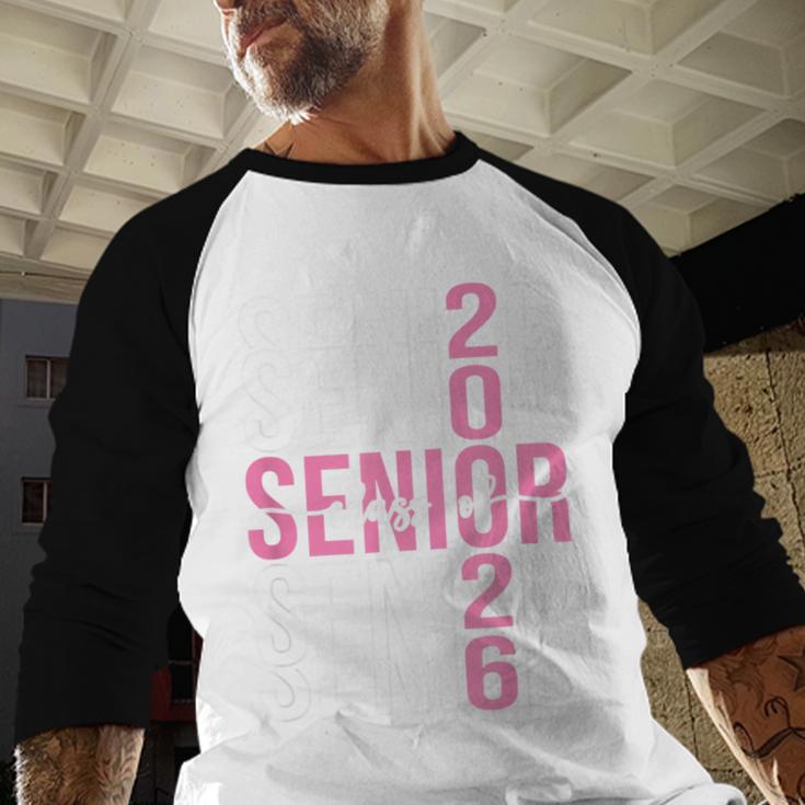 Senior 2026 Class Of 2026 Seniors Graduation 2026 Girl Women Baseball Raglan Shirt