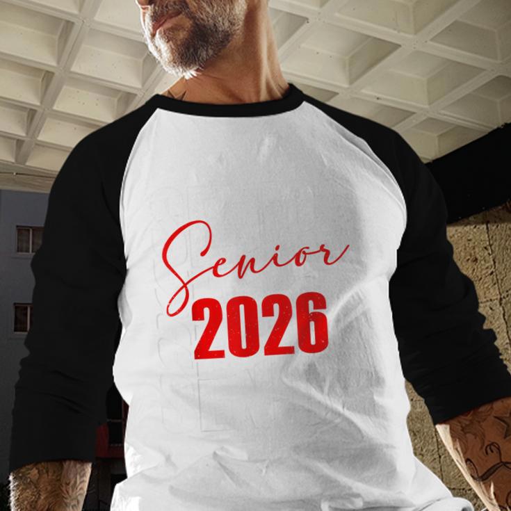 Senior 2026 Retro Class Of 2026 Graduation For Students Baseball Raglan Shirt