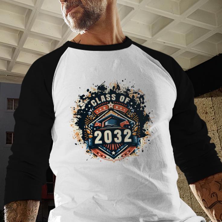 Senior 2032 Class Of 2032 Seniors Graduation 2032 Senior 32 Baseball Raglan Shirt