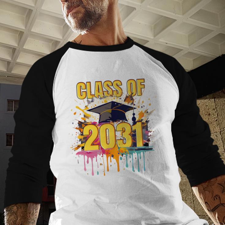 Senior 31 Class Of 2031 Back To School Graduation 2031 Baseball Raglan Shirt