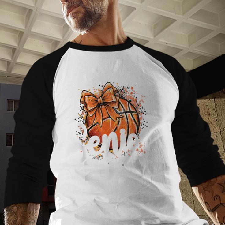 Senior Basketball Class Of 2026 Coquette Graduation Day Baseball Raglan Shirt