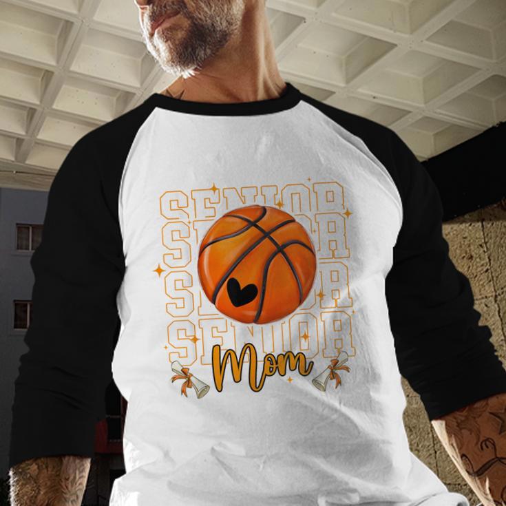 Senior Basketball Mom 2026 Basketball Graduation Baseball Raglan Shirt
