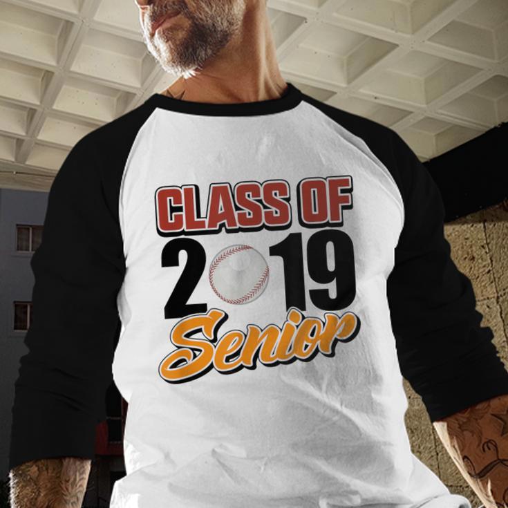 Senior Class Of 2019 Tshirt Graduation School Baseball Baseball Raglan Shirt