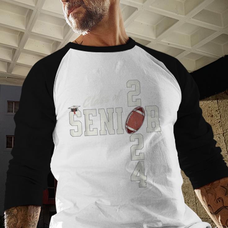 Senior Class Of 2024 Football Graduation Party Favors 2024 Baseball Raglan Shirt
