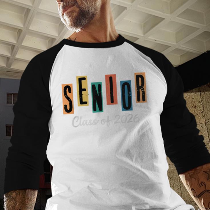 Senior Class Of 2026 Women Men Graduation Class Of 2026 Baseball Raglan Shirt